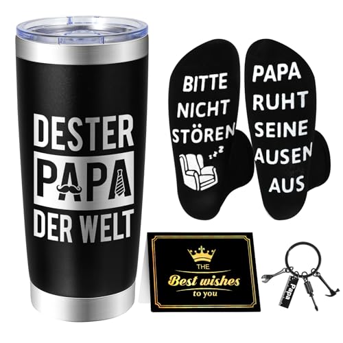 awdK becher für papa, vatertagsgeschenke, geschenke für vater, weihnachtsgeschenk 20oz