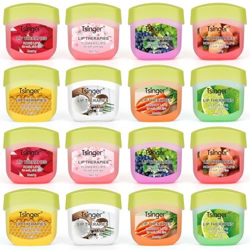 lippenbalsam mit glycerin für trockene rissige lippen, 1er pack (16 pcs)