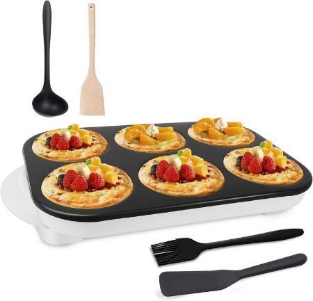 crepes maker aewhale mit 6 pfannen für 25,49 euro statt 51 euro