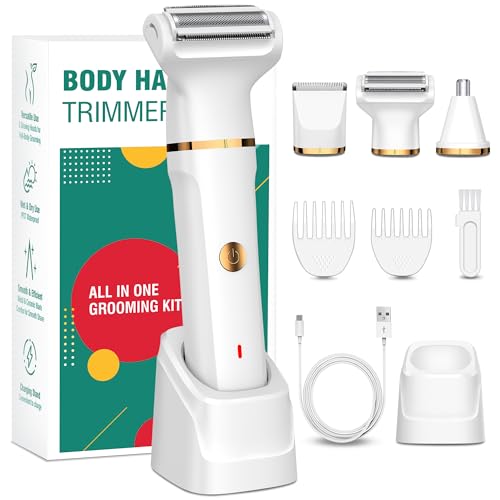 rasierer damen 3-in-1 intimrasierer elektrisch wasserdicht für beine arme achseln und bikinizone