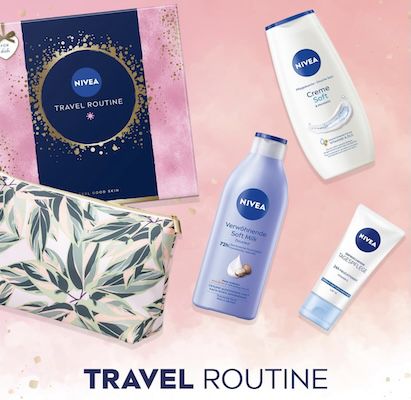 nivea reisegeschenkset für 13 euro, statt 18 euro, praktische pflegeprodukte