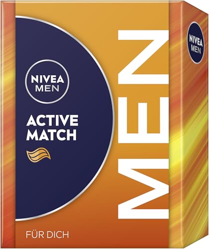 nivea men active match geschenkset für müde haut, mit duschgel, creme und deo