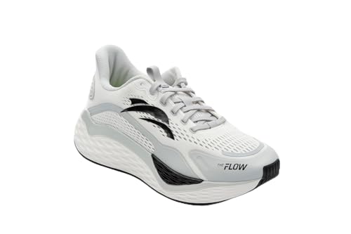 Produktbild: laufschuhe THE FLOW, leichte sportschuhe für straßenlauf, fitnessstudio, weiß-grau, 45, m