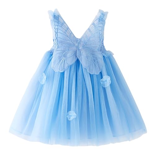 modaworld prinsessinnenkleid für kleinkinder mädchen ärmellos tüll spitze rüschen tanzen