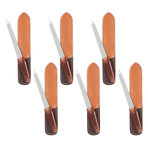 sibba nagelfeilenpuffer 6er set metallfingerfeile mit rutschfestem griff für maniküre