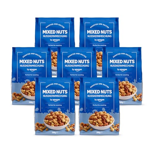 geröstete gesalzene gemischte nüsse 200 g by amazon 7 stück