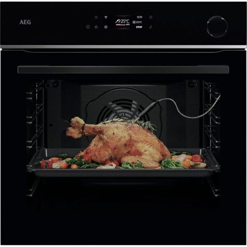 Einbaubackofen AEG Electrolux TR7PB63ZSB mit dampfunterstützung, 72L, WLAN, selbstreinigung