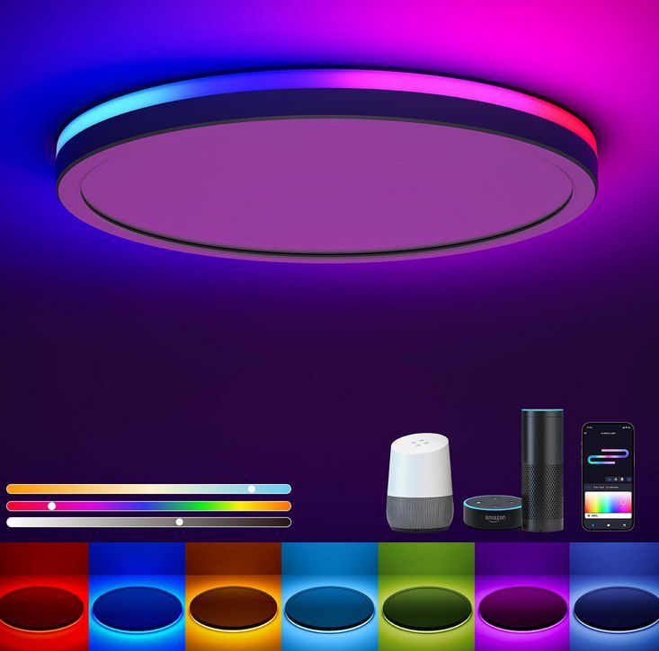 led rgb deckenlampe 30cm mit app steuerung für 27,49 euro statt 36 euro