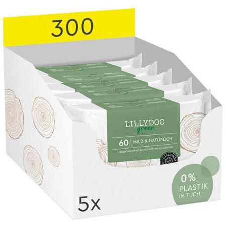 lillydoo green 300er pack natürliche feuchttücher ab 10,28 Euro statt 15 Euro