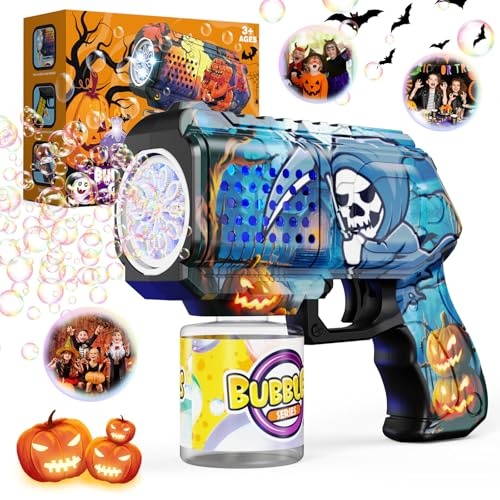 panacare elektronische seifenblasenpistole, bubble gun kinder für halloween party