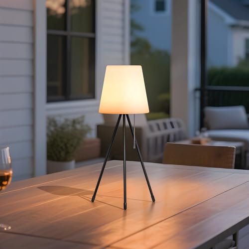 Produktbild: fujo outdoor tischlampe akku wasserdicht dimmbar rgb farbwechsel kabellos für garten camping