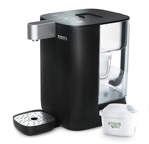 brita heißwasserspender cube mit wassertank und filtersystem
