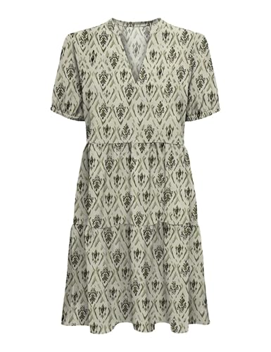 Onlnova Thea Kleid AOP mit Kurzarm für Damen