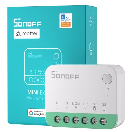 sonoff minir4m wlan smart relais schalter, wifi switch, kompatibel mit apple home, alexa, google home