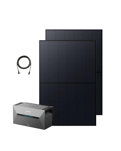 ankerm solix balkonkraftwerk 820w mit 1600wh speicher, 2x rs40b solarmodule