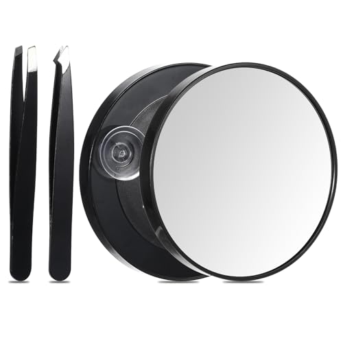 Divina Vitae 30-facher vergrößerungsspiegel mit saugnapf und pinzetten-set 8,9 cm