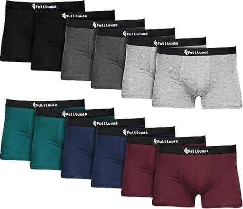 Boxershorts Herren 12er Pack Baumwolle Retroshorts Trunks Unterwäsche Weich