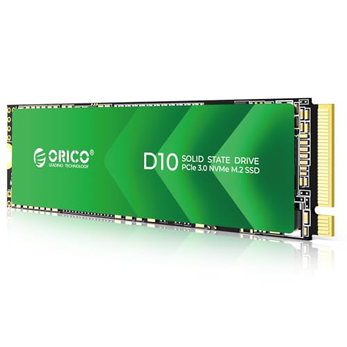 orico 128GB m.2 nvme ssd, 1700MB/s pcie gen3x4, internes solid state laufwerk - d10