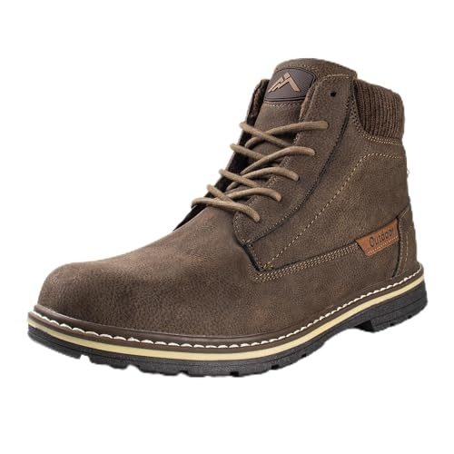 Winter Schneestiefel Herren wasserbeständig isoliert leicht warm gefüttert Braun