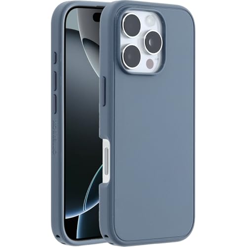 otterbox symmetry series magsafe hülle für iphone 16 pro, schockfest, blau