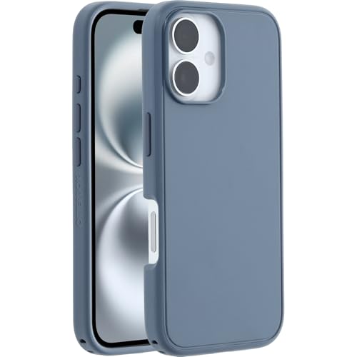 otterbox symmetry series magsafe hülle für iphone 16, schockfest, schlank, blau