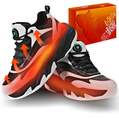 Produktbild: beheizbare schuhe usb aufladung mit 3 temperatureinstellungen für herren und damen, grau 36eu