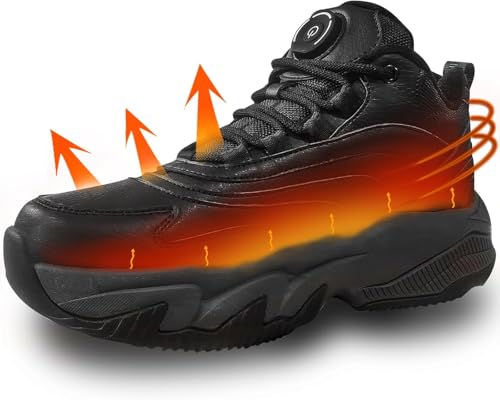 beheizbare schuhe usb aufladung sneaker elektrisch mit 3 temperaturen schwarz 37EU