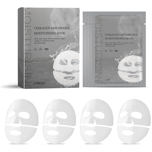 archidate collagen maske gesicht 4 stück - feuchtigkeitsmaske anti-falten hautpflege