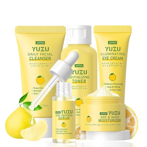 archidate gesichtspflege set 5pcs yuzu kosmetik für frauen und mädchen - feuchtigkeit & reinigung
