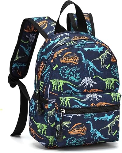 newtic kinderrucksack dinosaurier, wasserdicht mini-rucksack für 2-6 jahre