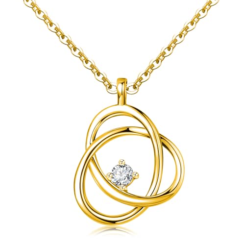 Produktbild: keniy zirkonia herz anhänger halskette damen silber verstellbar charm schmyck geschenk für frau freundin mama