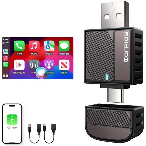 cuarko CarPlay Wireless Adapter BT 5.3 für 26,59 Euro statt 39 Euro