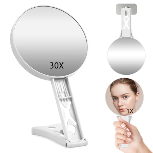 Produktbild: 30-facher vergrößerungsspiegel von junyaoxuan, doppelseitig, 11,43 cm, handgriff