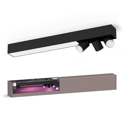 philips hue farbwechsel led-lampe alexa, schwarz, neue generation