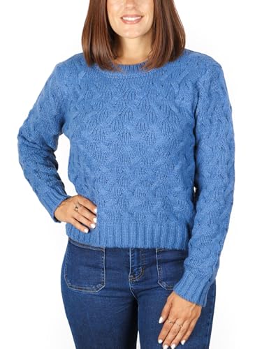 magic select damen strickpullover rundhals langarm winter herbst größe m
