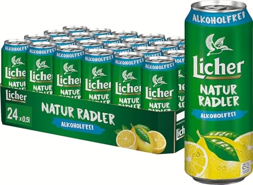 Licher Natur Radler alkoholfrei Dose 24 x 0,5l & Gösser Natur Radler 0.0% 4 x 6 x 0,33l
