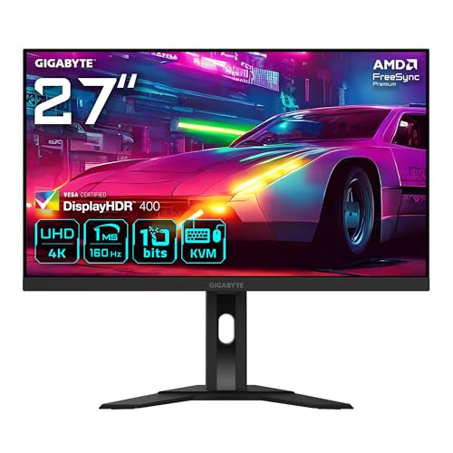 gigabyte m27ua gaming monitor 27 zoll uhd 3840 x 2160 160hz