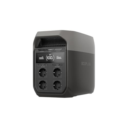 EF ECOFLOW DELTA 3 Tragbare Powerstation für Zuhause, Camping, Reisen