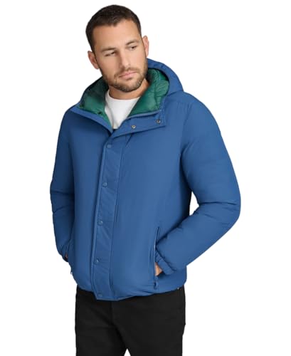 calvin klein herren windbreaker jacke wasserabweisend denim blau, xl