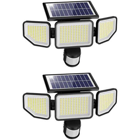 onforu 2er set outdoor solarlampen mit bewegungsmelder 3000lm 26,99 statt 45