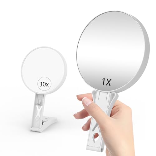 30-facher vergrößerungsspiegel doppelseitig von junyaoxuan, 13.97 cm handspiegel