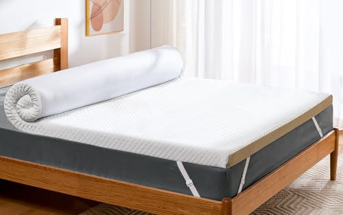 Viskoelastischer matratzentopper 90x200cm 7,5cm H3&H2 mit bambus bezug, PERLECARE