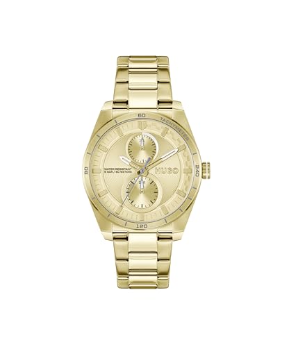 hugo quartz uhr für damen multi zifferblatt edelstahlarmband kollektion fast for her