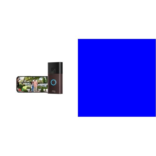 ring akku videotürklingel, venezianische bronze, kompatibel mit alexa, anthrazit