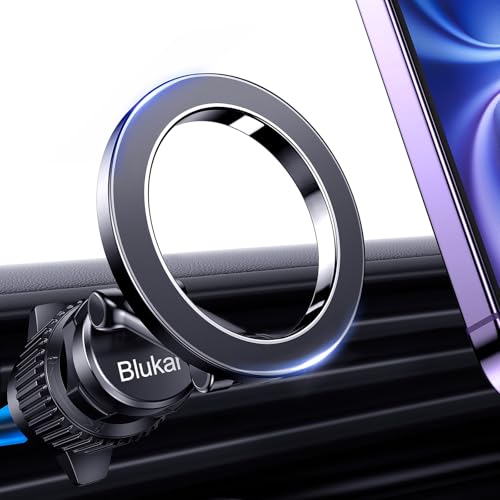 blukar handyhalterung auto magSafe, magnetisch 360 drehbar für iPhone 16/15/14/13/12