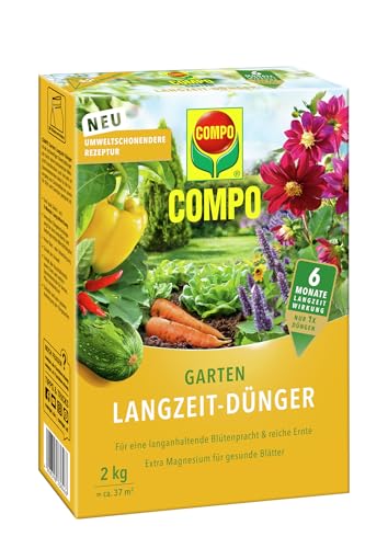 compo langzeit-dünger für gartenpflanzen, 6 monate wirkung, 2 kg
