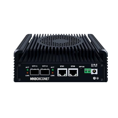 Produktbild: mini pc mnboxconet n305 firewall 2x10gbe sfp+, barebone ohne ram und ssd
