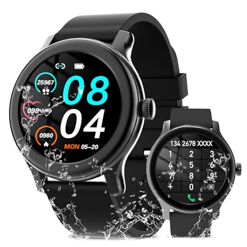 pasonomi smartwatch männer mit telefonfunktion 1,28 zoll touchscreen ip67 wasserdicht