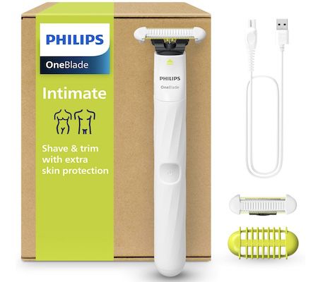 philips oneblade intimrasierer elektrisch für 34,99 euro statt 45 euro