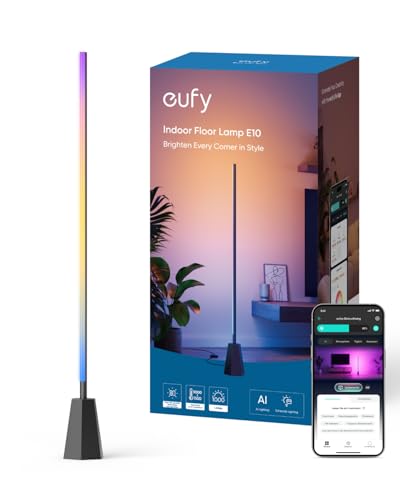 eufy stehlampe e10 für zimmer, dimmbar, energiesparend, moderne beleuchtung